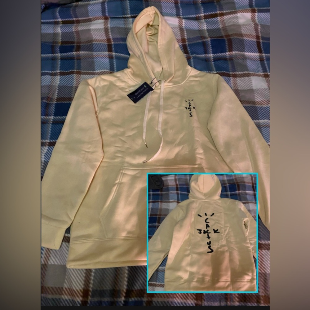Cactus Jack(style) -M🌵Sweatshirt KHAKI LIMITED🔥 VINTAGE HOODIETravis Scott